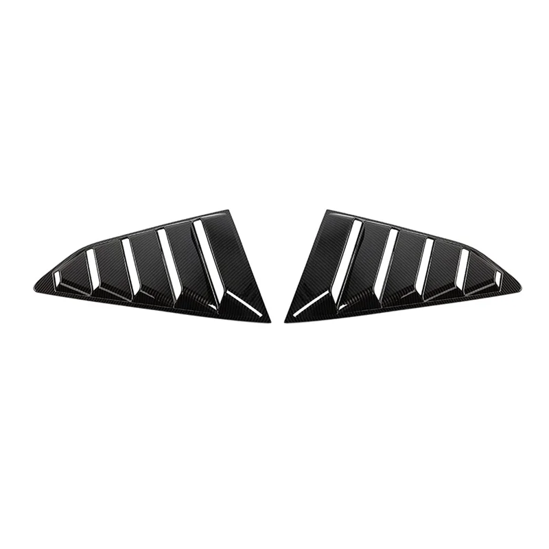 

Rear Side Window Louvers For Camaro 2017-2023 Window Glass Blinds Accessories, ABS Carbon Fiber