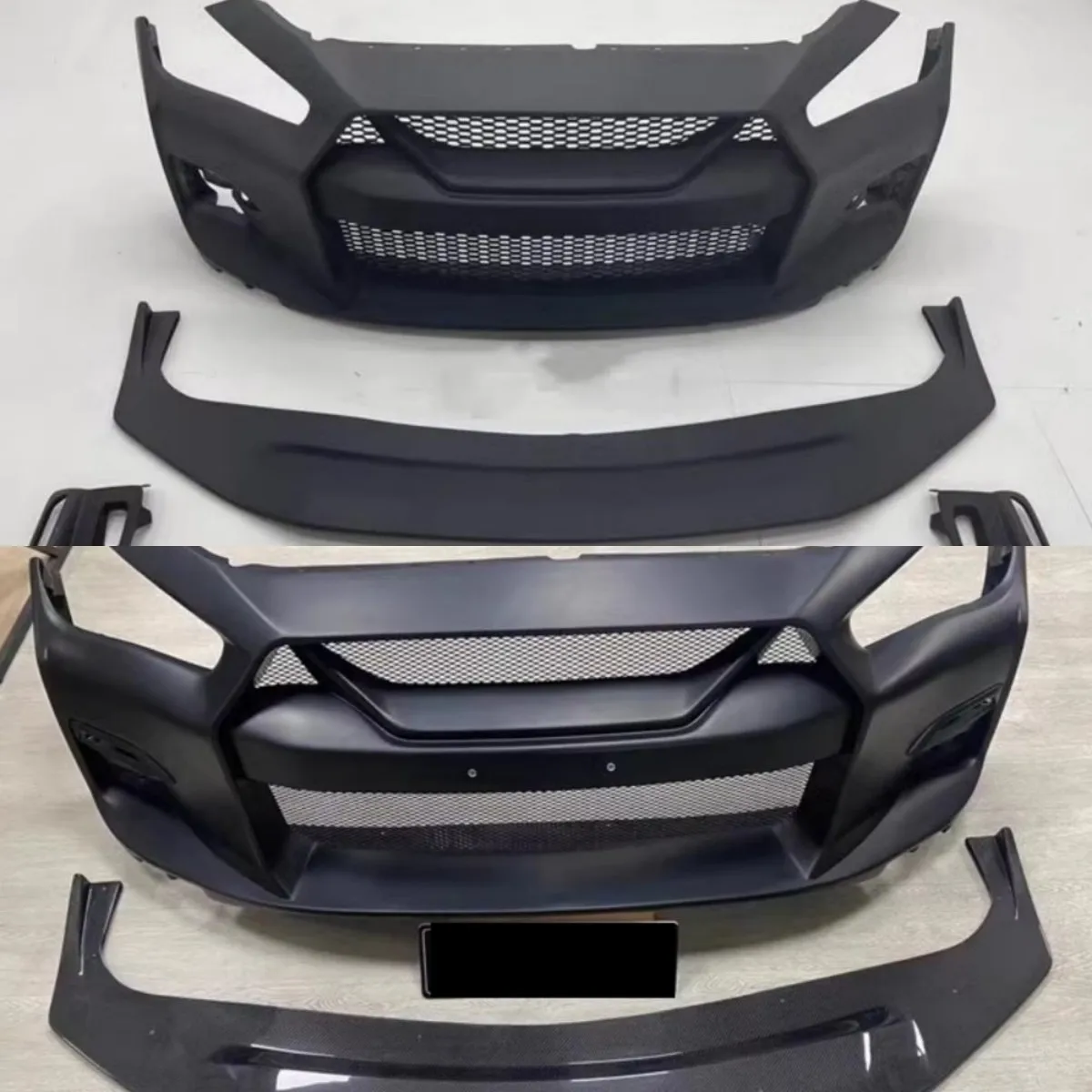 

Body Kit Front Bumper Front Lip Shovel Assembly For Infiniti Q50 Q50L Modified New Style Fog Lamp Frame Auto Accessories