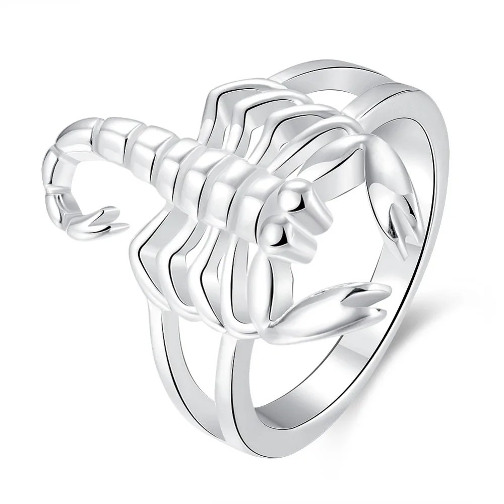 

Beautiful Ring Fashion Fashion Scorpion 925 Sterling Silver Nice Women Domineering Lady Ring Jewelry Classical Gift