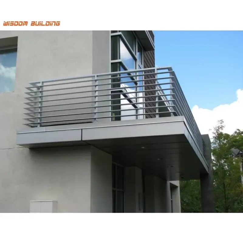 Aluminium Railing Balustrade Modern Design Water Resistant for Balcony Stair 5 Year Warranty Customized Sizes Easy