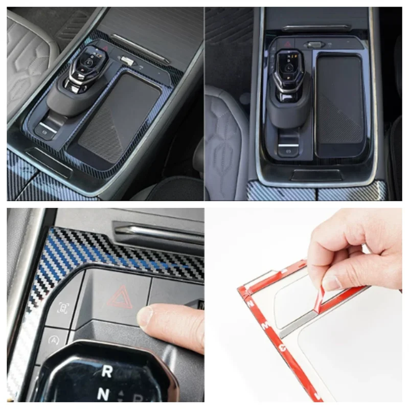 

For Ford Edge 2023-2026 Interior Mouldings Central Control Stickers Decoration Car Interior Details Cup Holder Cover