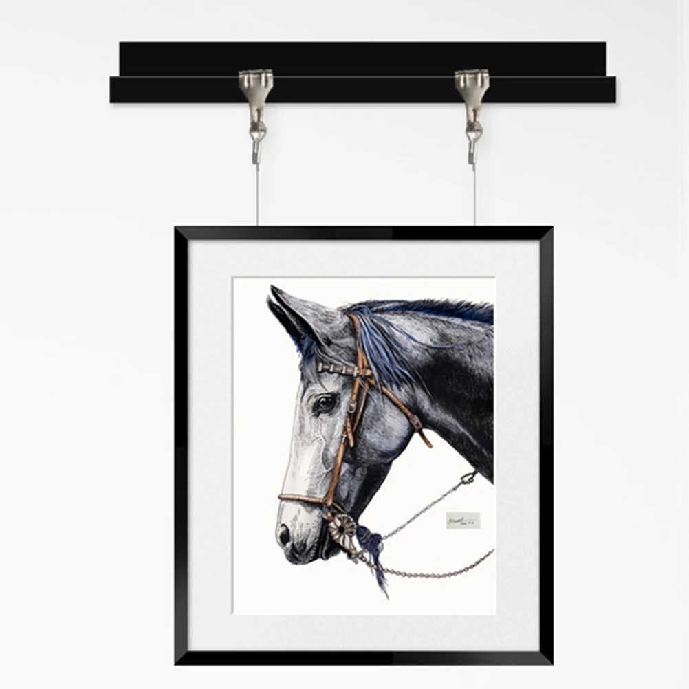 

Wall Mount Picture Frame Hanging Rope with Hook Hangers Set for Heavy Frames DIY Art Display Cord Craft Tool Supplies