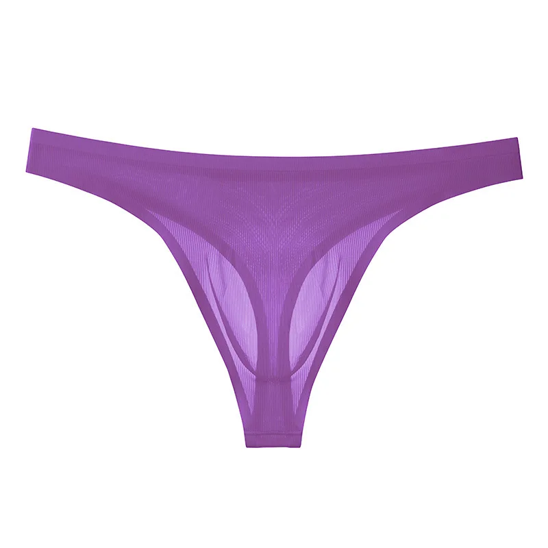 Men Sexy Thongs G String Ultrathin Mesh Underpants Backless Jockstrap String Gay Tangas Hombre Transparent String Enhance T-Back