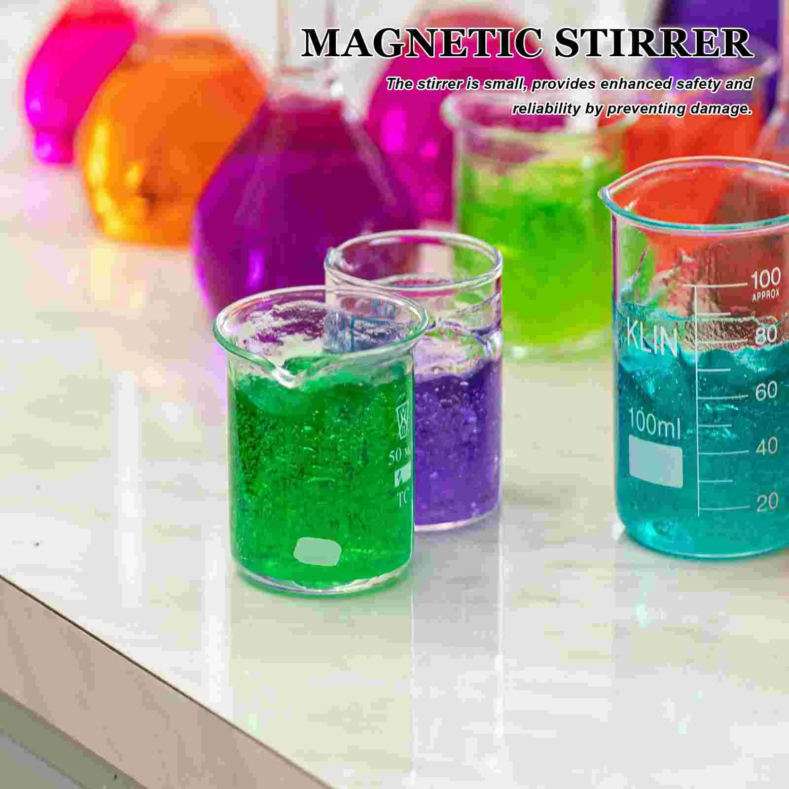 10pcs Magnetic Stir Bars Stir Rods Laboratory Magnetic Stirring Tools Magnet Rods magnetic stirring rod