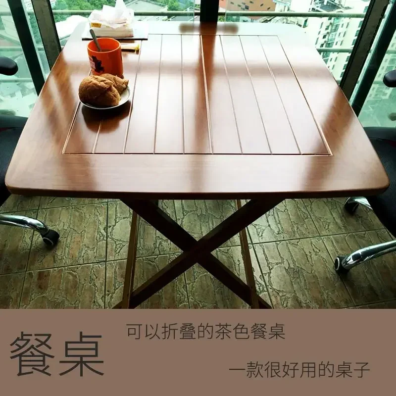 Nordic Nan Bamboo Folding Table Dining Table Can Be Folded Square Table Simple Eating Tables Small Apartment Balcony Tables Home