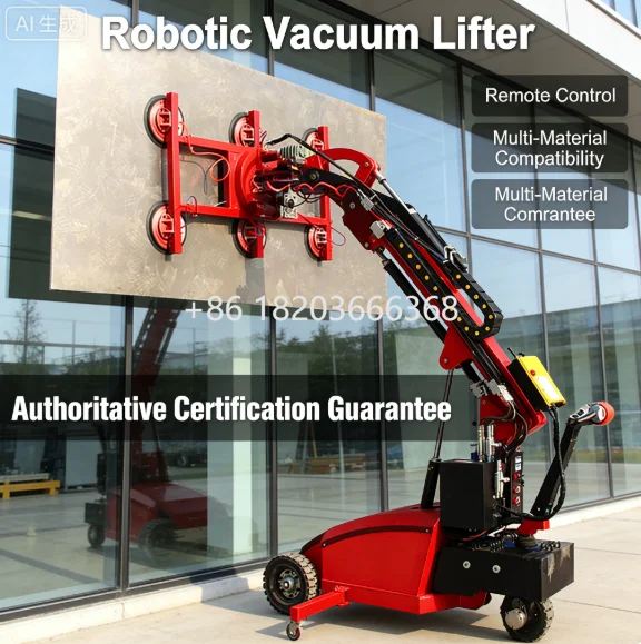 YG Customized Heavy Duty Vacuum Lifter Glass Installation Vehicle For Large Panel Glass Handling And Construction
