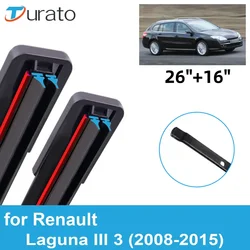 2PCS Car Wiper Blades for 2008-2015 Renault Laguna III 3 Front Windscreen Windshield Double Rubber Car Accessories 2014 2015