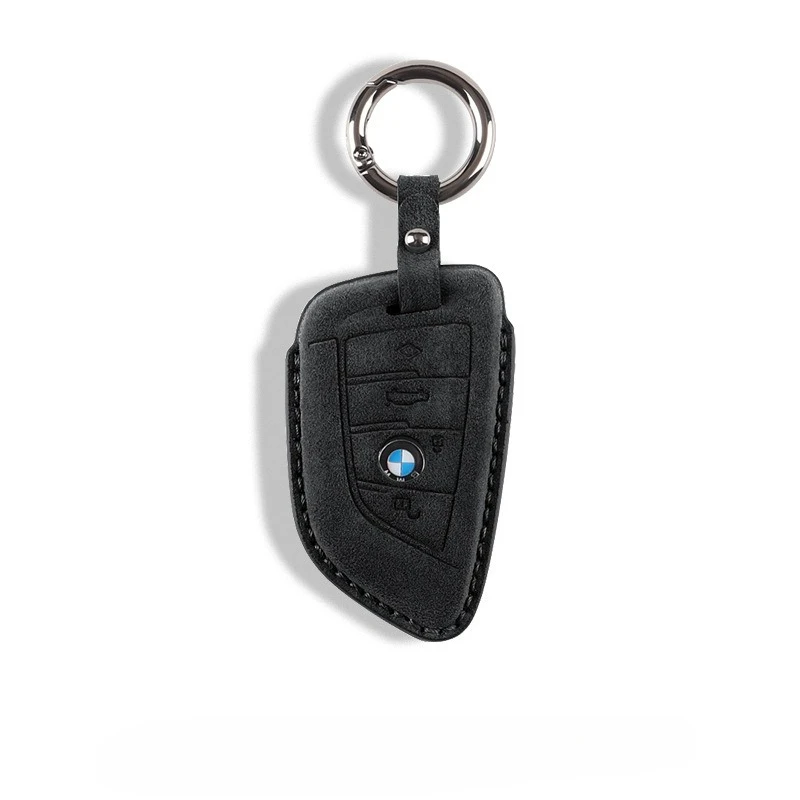 

Keycase Shell Suitable for BMW 3 Series 325li 5 Series 530X1 X2 X3 X4 X5 X6 X7 Suede Material for Car Key Protection Style