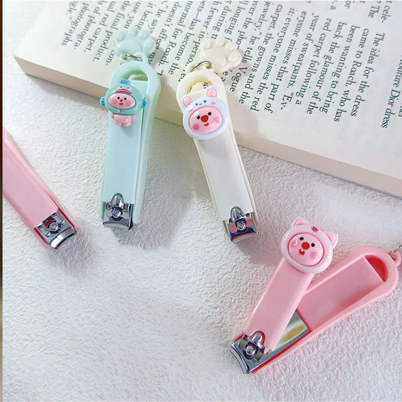 Cartoon creative cat claw pendant nail clippers, outdoor family nail clippers, student nail tongs, toe clippers, manicures