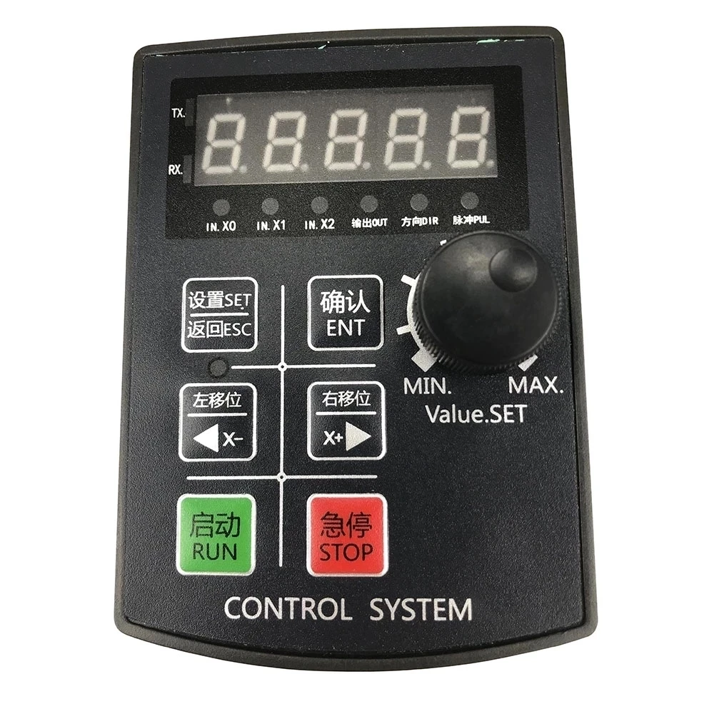 Imagem -03 - Kit Controlador de Motor Cnc Hf020 Display de Cinco Dígitos 85khz Mais Driver de Motor Dm556 Dm542 Dc24v50v para Nema17 23 34 Motor Deslizante