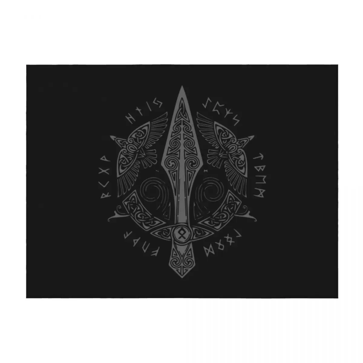 

Gungnir - The Spear Of Odin Throw Blanket Softest Baby Decoratives heavy to sleep Blankets