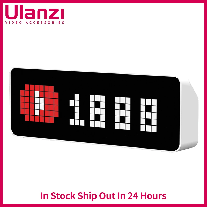Ulanzi TC001 Smart Pixel Clock Full Color Pixel Display Clock Weather Forecast Function Scientific Management of Time