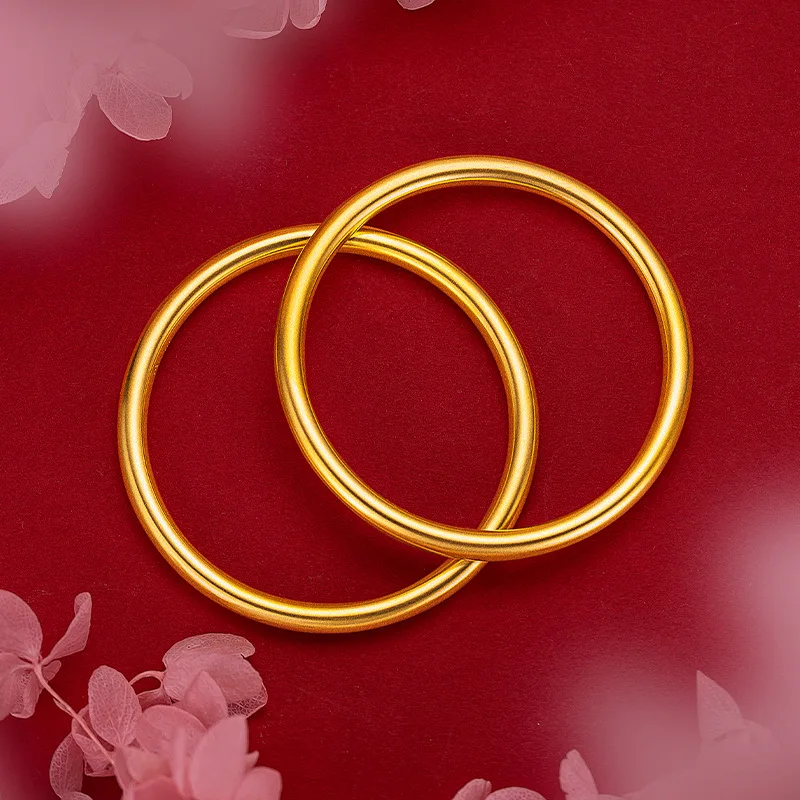 Never fade gold bracelet for women  Original 18k Gold Jewelry For Women Wedding Engagement Bridal gifts Lotus Bracelet