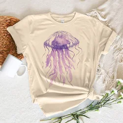 Jellyfish tshirt women anime tshirt girl graphic anime designer clothing