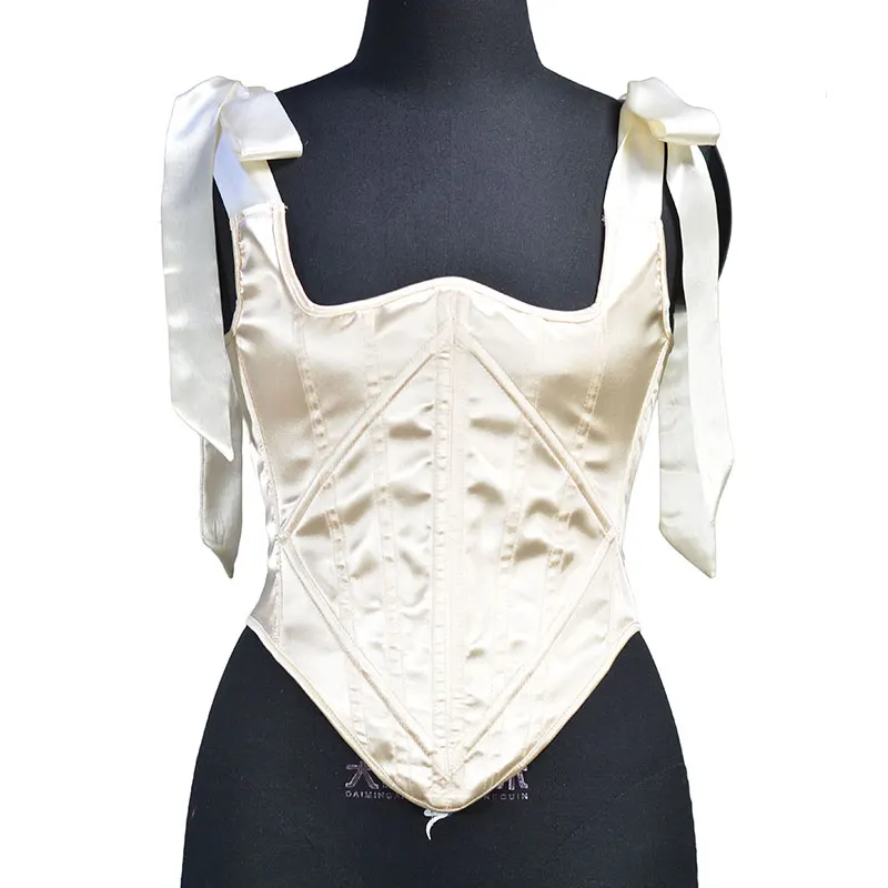 Vintage Corset Overderbust Shoulder Straps Vest Women Top Cute Costume Victorian Bustier Body Shapewear Daily Wear