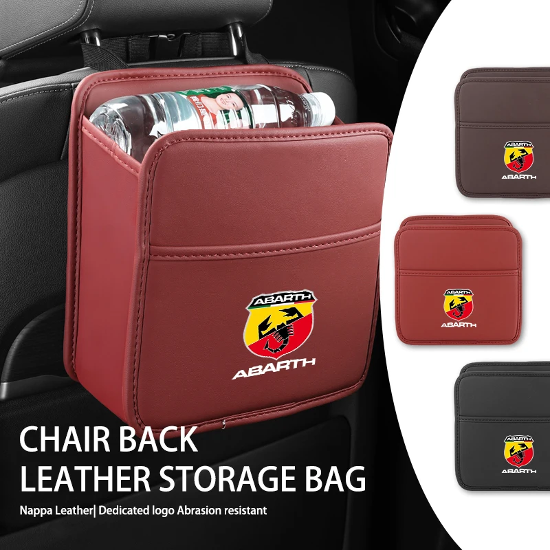 Car Seat Storage Bag Chair Back Water Cup Tissue Storage Box For Abarth UNO Astra Bravo Panda Linea Freemont Strada Doblo