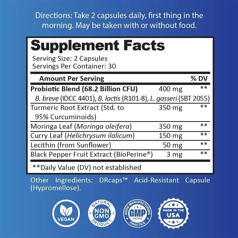 Probiotisches Nahrungsergänzungsmittel für Frauen – Hilft bei Gewichtsmanagement, Immungesundheit, Linderung von Blähungen, heißen Blitzen und Gelenkunterstützung