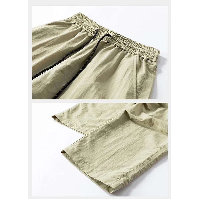 Spring Summer 2025 Couple Pants Mens Loose Straight Trouser Multi Pocket Cycling Outdoor Mens Cargo Pant