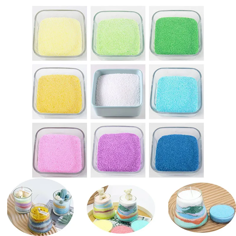 100g Colorful Carnauba Wax Handmade Aromatherapy Candle DIY Creative Sand Painting Pillar Wax Raw Materials Handicrafts