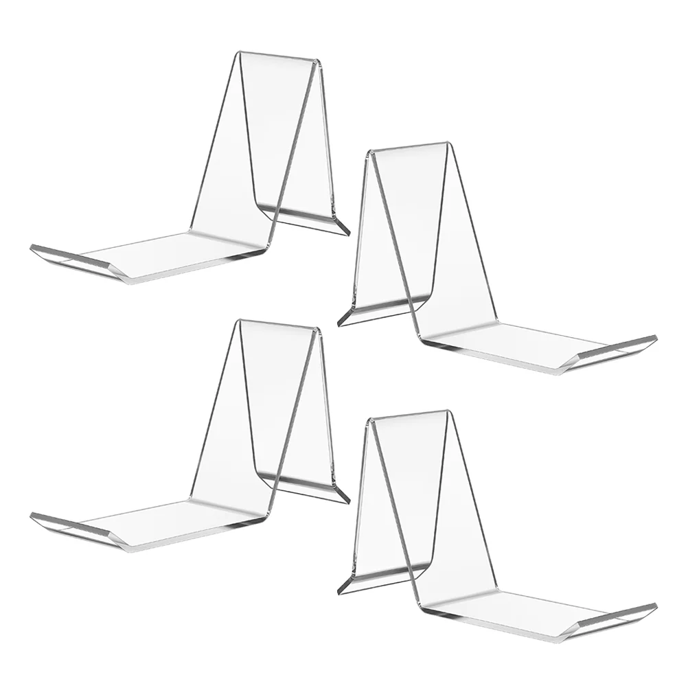 4 Pcs Shoes Display Rack Support Shaper Organizer Shelf Stand Sneaker Clear Acrylic