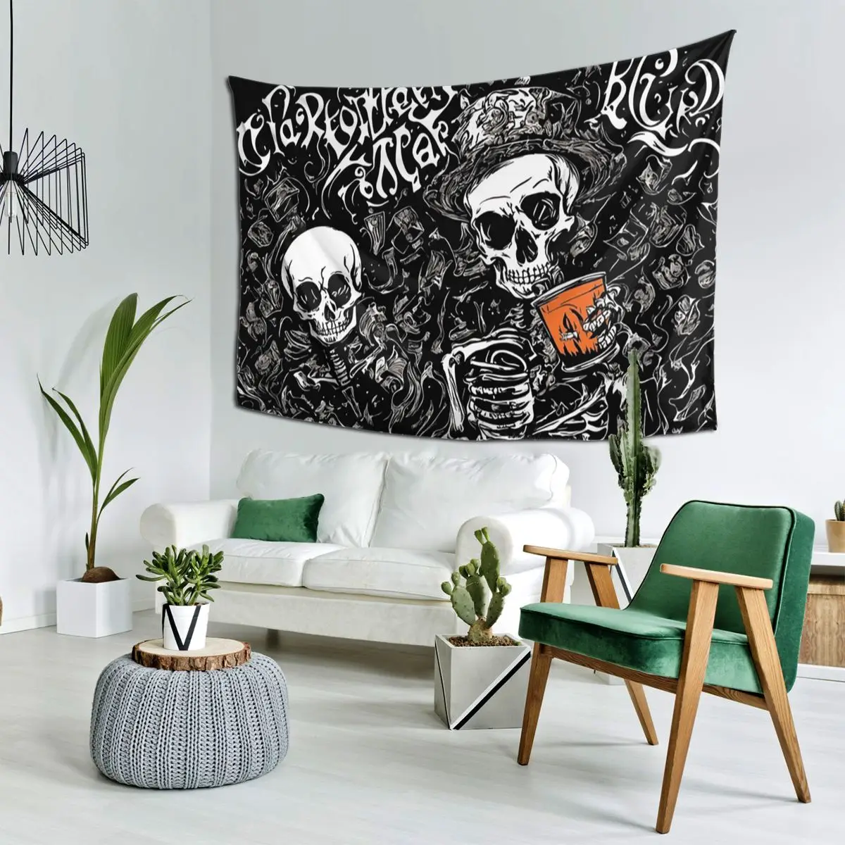 Stand Out From The Crowd With Unique Halloween Tapestry Hippie Wall Hanging Aesthetic Home Decor Tapestries for Living Room