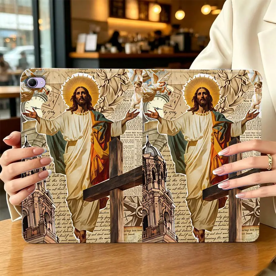 Case for Xiaomi Redmi Pad SE K Pad 8.8 9.7 12.4 Inch Pad 6s Pro 7 Ultra Pad 5 6 7 8 Pro with Pencil Slot Antique Building Print