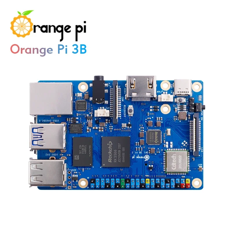 Orange Pi 3B Rockchip RK3566 رباعي النواة 64 بت SBC لوحة واحدة WiFi + BLE جيجابت تشغيل أندرويد لينكس OpenHarmony OS كمبيوتر صغير #4