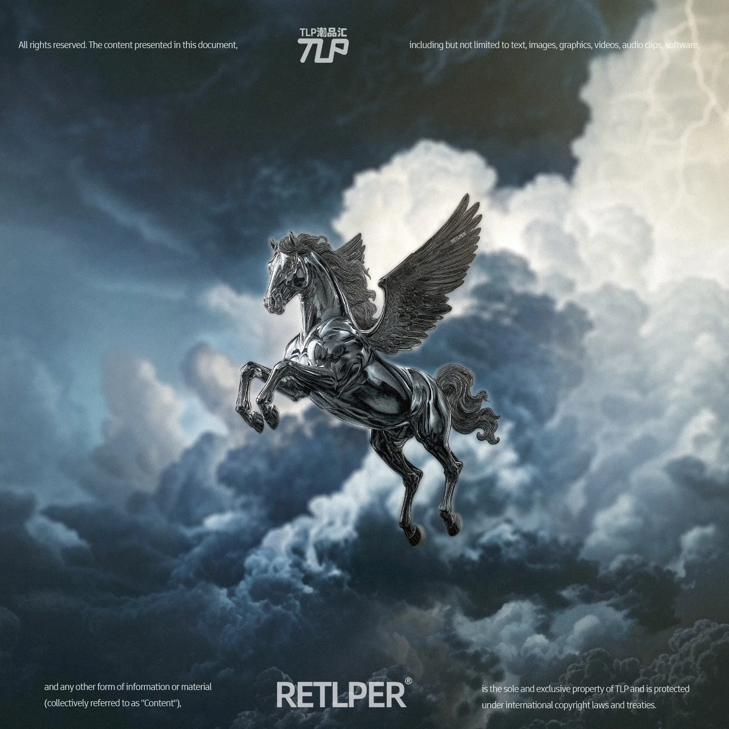 Retlper Hollow-out Car Sticker Thunder Flying Horse Year of Horse Soaring Non-3D Flat Waterproof for Car/Moto