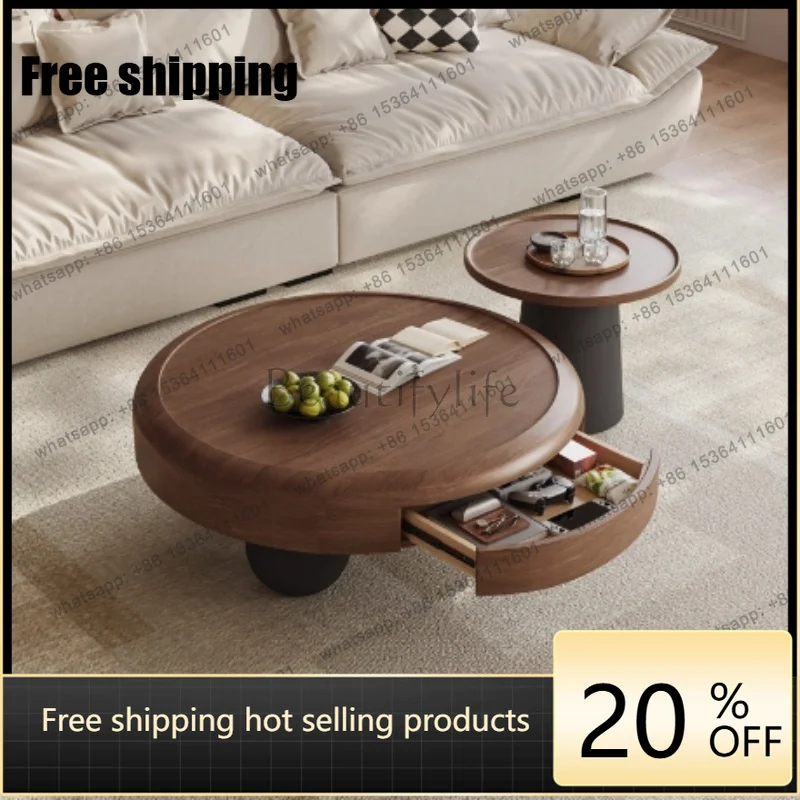 Ornaments Wood Coffee Table Luxury Mechanism Premium Oval Coffee Tables Modern Nordic Mesas De Centro Para Sala Home Furniture