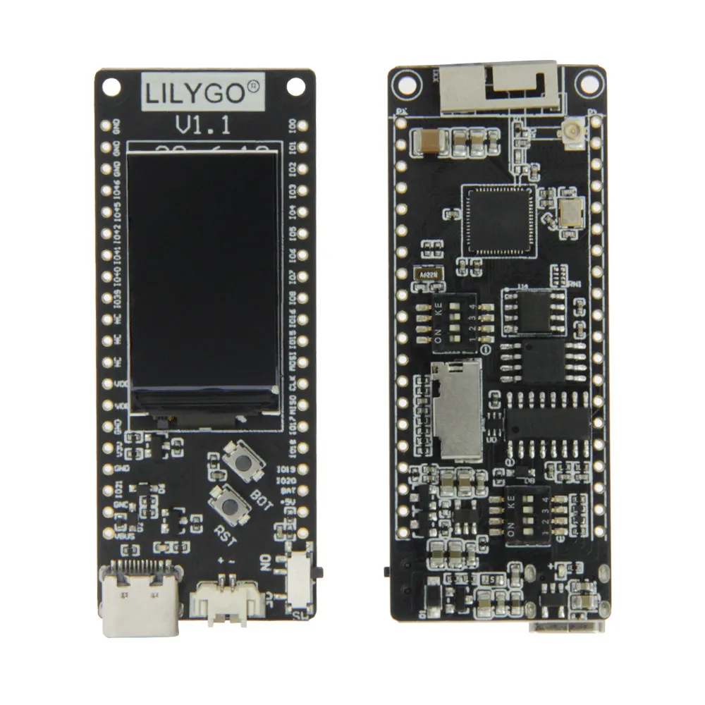 T8 ESP32-S2 V1.1 Wireless Module ST7789 1.14 Inch LCD Display WIFI Development Board Type-c Connector TF Card Slot