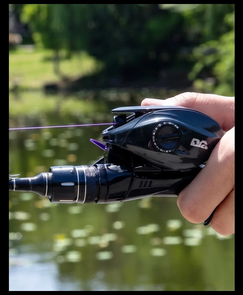BILLINGS DC Baitcaster-Rolle mit digitaler Steuerung, Baitcasting-Angelrolle, Übersetzung 7,2:1, 5+1 Kugellager, maximale Bremskraft 5 kg, mit Bremsklicker. – Detail 15