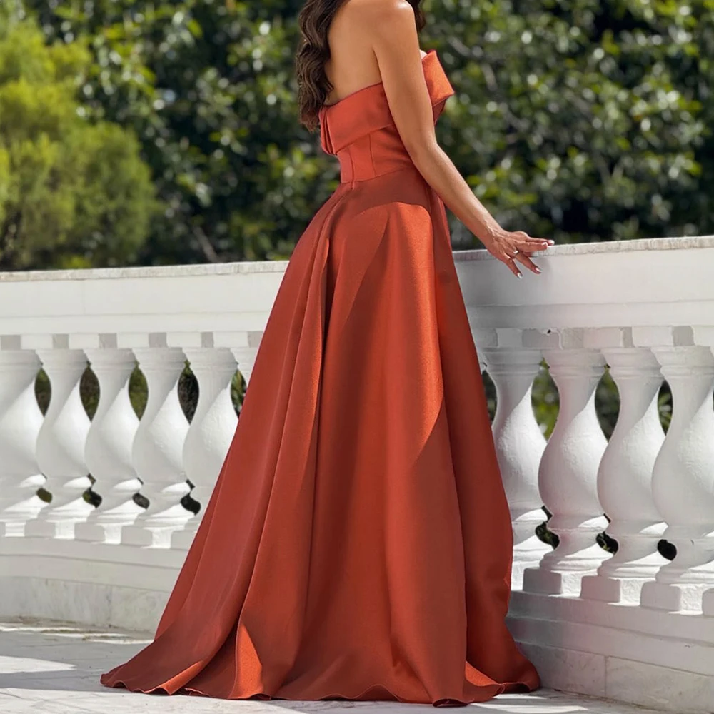 Personalizado sereia vestidos de noite até o chão sem alças sem mangas vestido de baile simpel moda drapeado vestido de festa casual