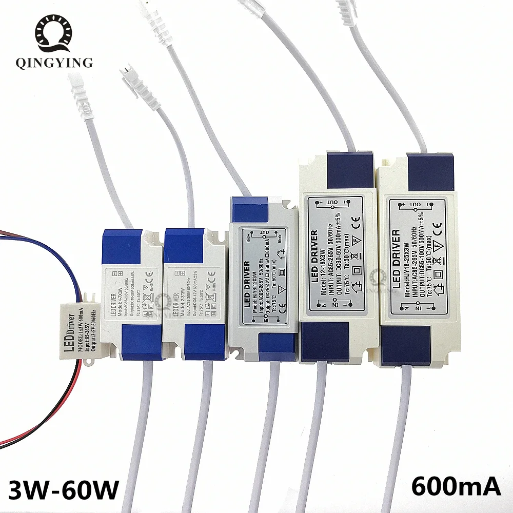 

Светодиодный Driver 600ma AC85-265V 3W9W12W18W30W36W50W 1x3W 2-3x3W 4-7x3W 8-12x3W 12-18x3W 18-25x3W источник питания трансформатора освещения