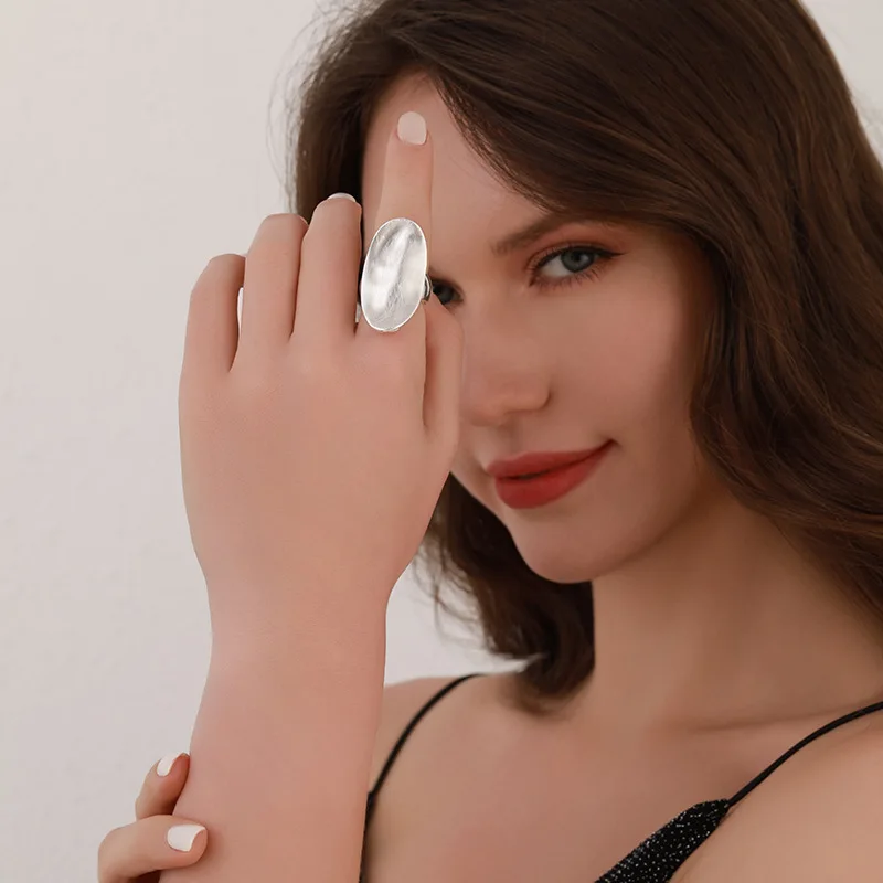 DIY accessories geometric irregular ring, live niche design, female personality, fashion temperament, European and American