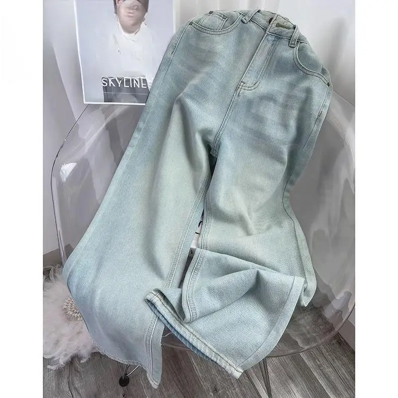 

Широкие брюки Y2K, женские зимние флисовые термоподкладки, утолщенные плюшевые брюки из шерпа, свободные брюки в рубчик, теплые уютные брюки с подкладкой