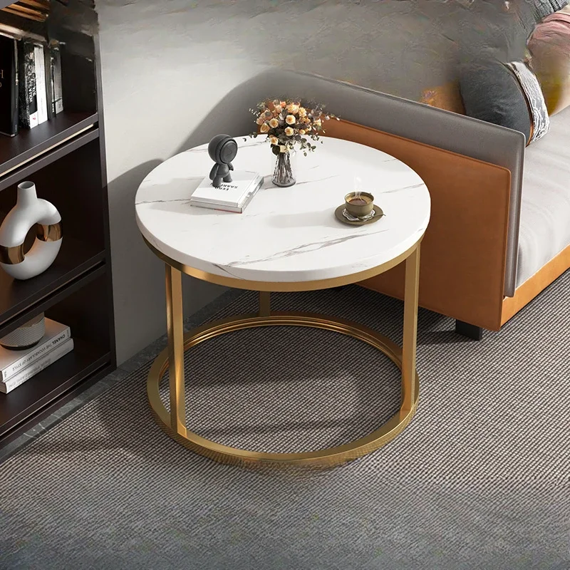 Living Room Mobile Sofa Tables Study Bistro Game Standing Center Table Luxury Vintage Mesa Auxiliar Salon Entrance Furnitures image 5
