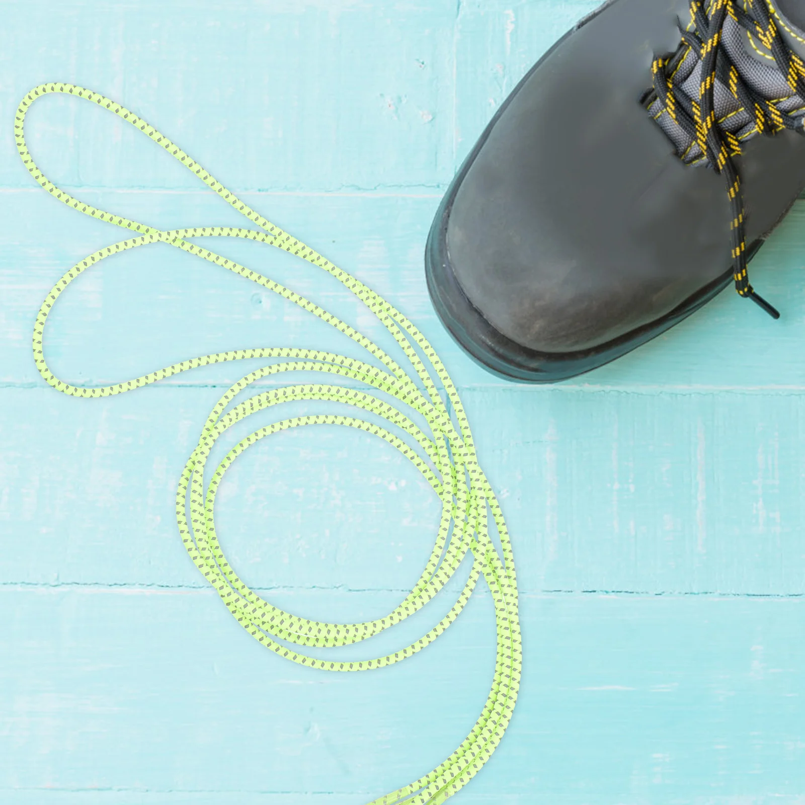 Cordones reflectantes para deportes al aire libre, zapatos de látex elásticos con lazo para reemplazo de zapatillas