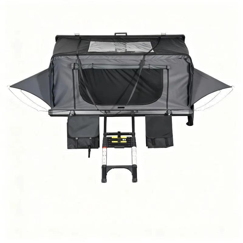 Upgraded Waterproof Hard Shell Roof Top Tent Camping Durable SUV Outdoor 2-3 Person Four-Season Double Layer Quick Automatic
