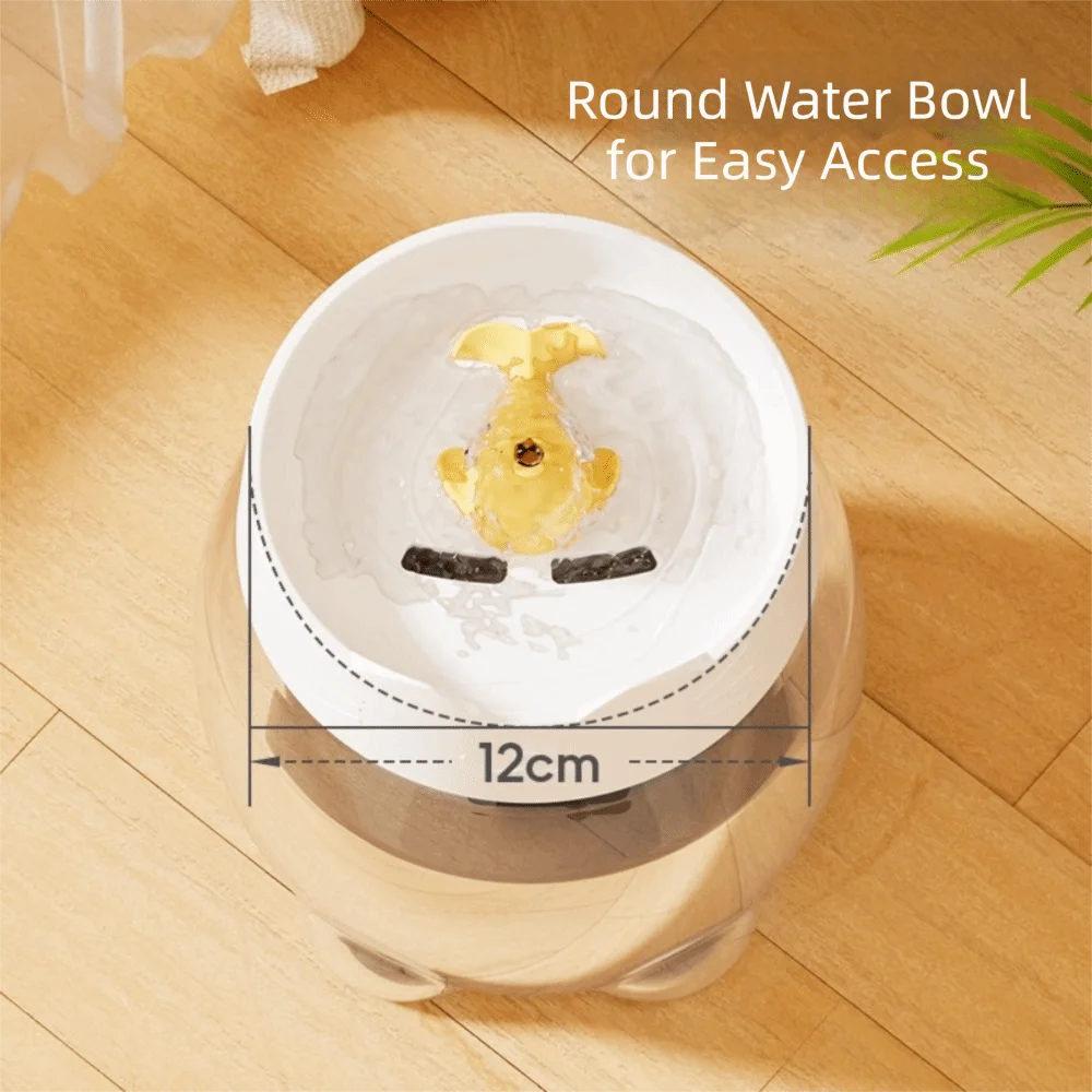 Large Capacity Automatic Cat Water Dispenser Silent Operation Filter System Automatic Cat Drink Bowl Recirculating Water