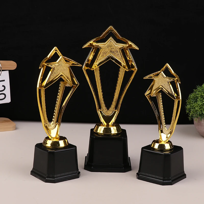 Star Plastic Golden Award Trophy Student Winner Cup Competitions Reward Prize Gift For Adults Kids