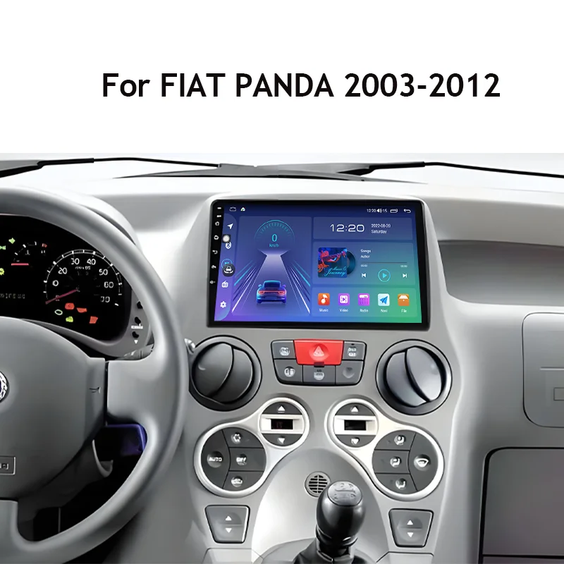 Autoradio Voor FIAT PANDA 2003 2004 2005 2006-2012 Navigatie GPS Android Auto Stereo Multimedia Speler Carplay Autoradio Geen 2din - afbeelding 2