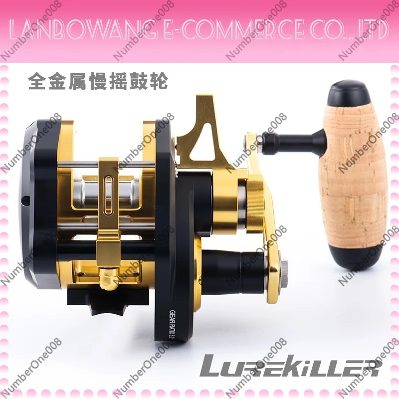 Metal Jigging Conventional Reel CT300 Saltwater Boat Fishing Reel High Drag 30kg Max Fishing Reel