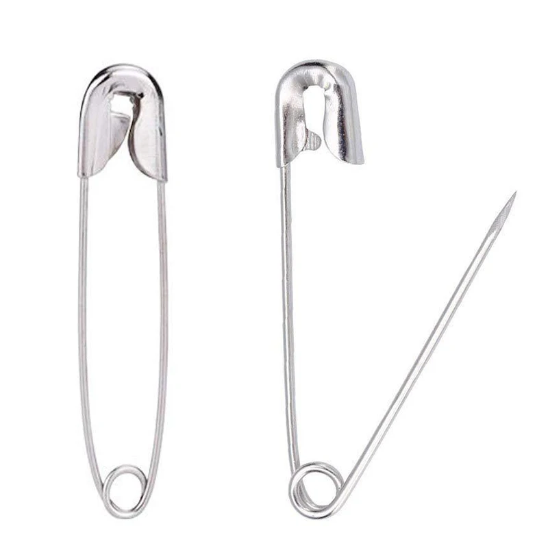 432/864pcs Safety Pins DIY Sewing Tools Accessory Silver Metal Needles Large Safety Pin Small Brooch Apparel Accessories