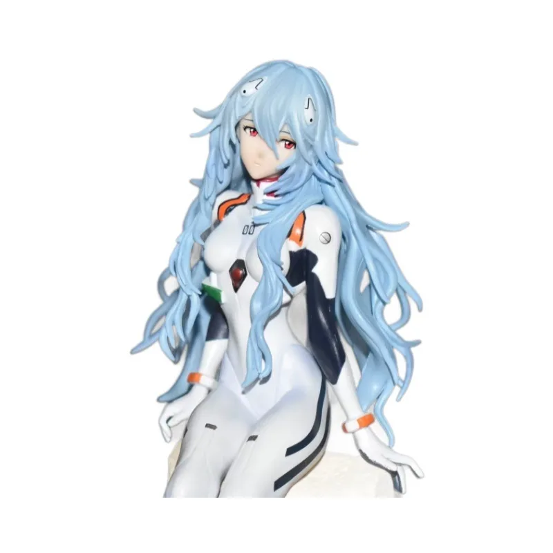 23ซม.Bandai EVAอะนิเมะรูปAyanami Reiรูปปั้นคอลเลกชันAction Figuresของเล่นเดสก์ท็อปตกแต่งจี้เด็กของขวัญวันเกิด