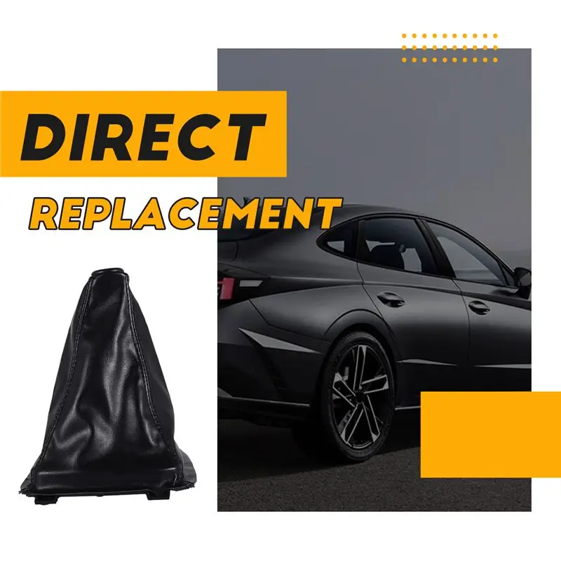 ABIB -Car PU Leather Gear Boot Gaiter Cover For Sonata 1998 1999 2000 2001 2002 2003 2004 2005 2006