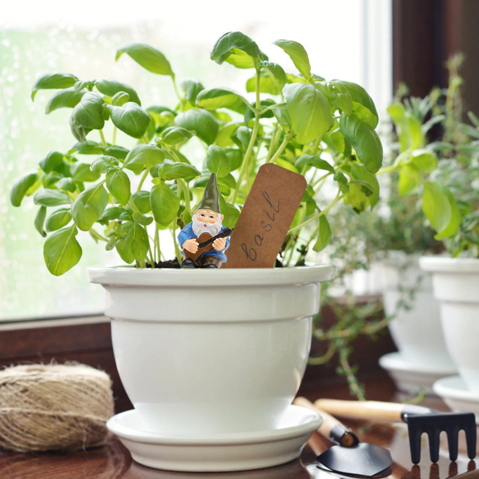 

5Pcs Dwarf Garden Decor Resin Craft Exquisite Resin Dwarf Decoration for Garden and Cake Adorn Creative Cake Decor