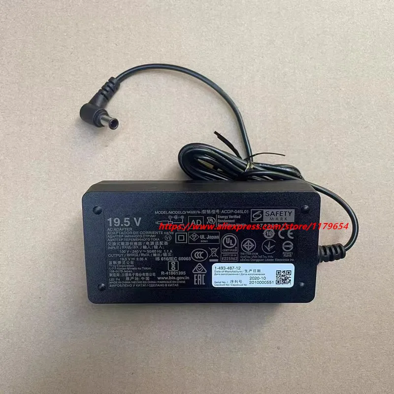 

Оригинальное зарядное устройство ACDP-045L01 19,5 В 2,35 А для ТВ-монитора Sony, источник питания, оригинальный ACDP-045S03 ACDP-045S01 ACDP-045S02