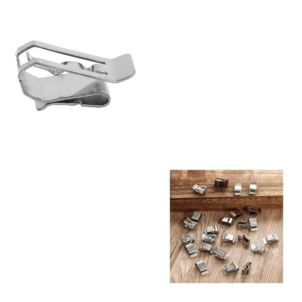 50 Pieces Stainless Steel Cable Clips Wiring Frame Clip Module Wire Management for Solar Application Trailer Boat