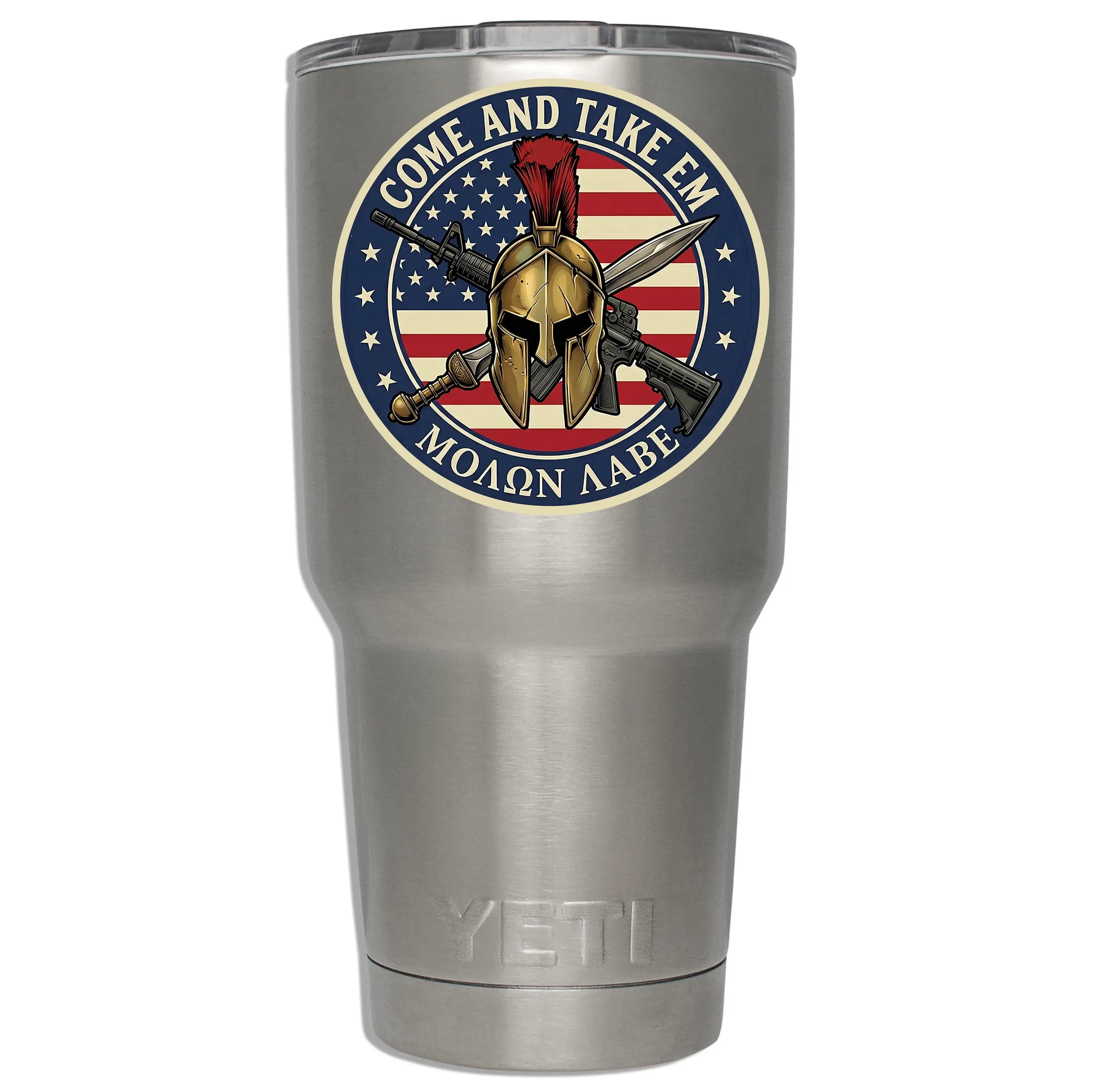Molon Labe Come and Take Em Spartan Vinyl Car Sticker Decal for Car Window and Laptop Decorative Graphic