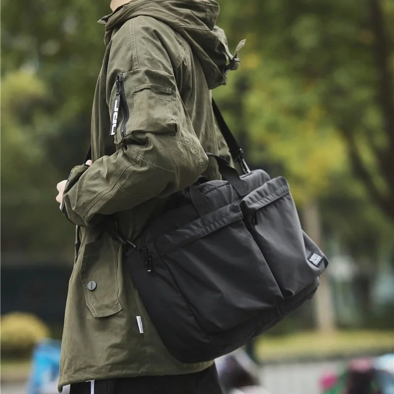 

Large Capaci ex Slant Cross Document Bag Busin Data Bag 3 Inch 4 Inch Laptop Bag Can Insert Pulling Suitcase